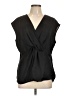 Halogen 100% Polyester Black Sleeveless Blouse Size L - photo 1