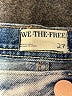 We the Free 100% Cotton Hearts Blue Jeans Size 27 waist - photo 6