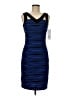 Bali Stripes Blue Cocktail Dress Size 6 - photo 1