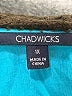 Chadwicks 100% Cotton Teal 3/4 Sleeve Top Size 1X - photo 7