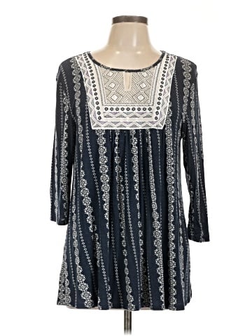 Lime n Chili 3/4 Sleeve Blouse (view 1)