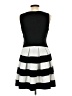 Elle Stripes Black Cocktail Dress Size 10 - photo 2
