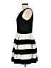 Elle Stripes Black Cocktail Dress Size 10 - photo 5