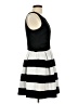 Elle Stripes Black Cocktail Dress Size 10 - photo 4