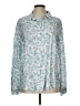 Unbranded Paisley Blue Long Sleeve Blouse Size L - photo 1