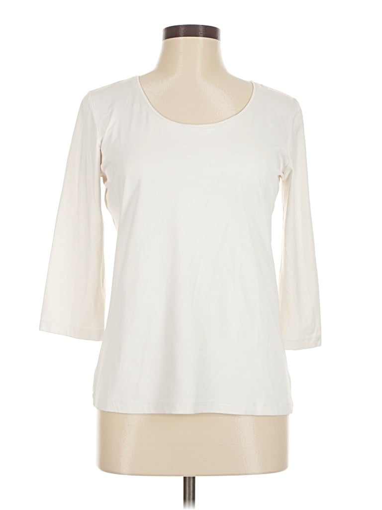 Pre-owned Boss By Hugo Boss 3/4 Sleeve T-shirt In Ivory