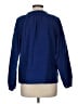 Talbots 100% Linen Blue Long Sleeve Blouse Size M - photo 2