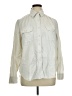 Lane Bryant 100% Lyocell Solid Ivory Long Sleeve Button-Down Shirt Size 16 - photo 1