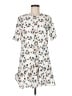 Olivaceous Print White Casual Dress Size M - photo 1