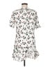 Olivaceous Print White Casual Dress Size M - photo 2