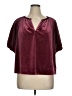 Gap Burgundy Short Sleeve Blouse Size XL - photo 1
