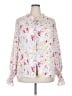 Unbranded Floral White Long Sleeve Blouse Size 2X - photo 1