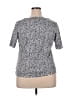Croft & Barrow Tweed Silver Short Sleeve Henley Size XXL - photo 2