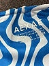 AEXAE Chevron-herringbone Blue Swimsuit Bottoms Size S - photo 3