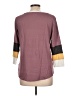 24/7 Maurices Color Block Burgundy 3/4 Sleeve Top Size L - photo 2