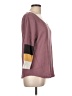 24/7 Maurices Color Block Burgundy 3/4 Sleeve Top Size L - photo 4