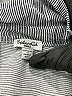 Splendid 100% Rayon Stripes Chevron-herringbone Gray Long Sleeve Blouse Size S - photo 7
