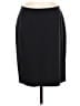 Hillard & Hanson 100% Acetate Solid Black Formal Skirt Size 8 - photo 1