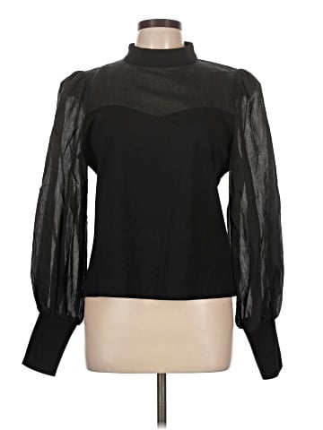 Flat White Long Sleeve Blouse (view 1)