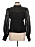Flat White Black Long Sleeve Blouse Size L - photo 1