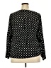 Torrid Polka Dots Black Long Sleeve Blouse Size 2X Plus (2) - photo 2