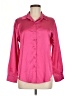 HOTOUCH Pink 3/4 Sleeve Button-Down Shirt Size M - photo 1