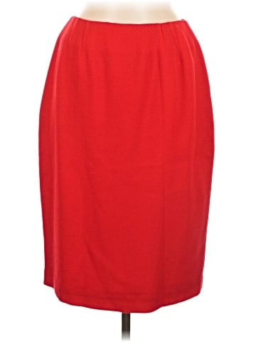 Linda Allard Ellen Tracy Wool Skirt (view 1)