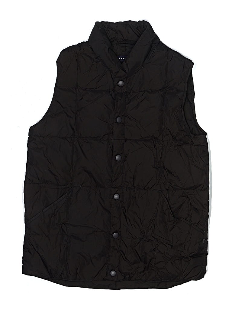Pre-owned Lands' End Kids'  Vest In Black