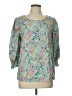 Shein Teal 3/4 Sleeve Blouse Size L - photo 1