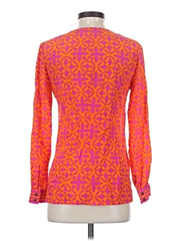 Trina Turk Long Sleeve Silk Top (view 2)
