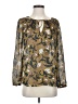 Ann Taylor LOFT 100% Polyester Gold Long Sleeve Blouse Size S - photo 1