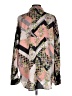 VICI 100% Polyester Print Pink Long Sleeve Blouse Size L - photo 2
