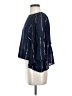 Floreat Blue 3/4 Sleeve Blouse Size S - photo 5