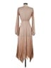 Reverse 100% Polyester Metallic Tan Cocktail Dress Size XS - photo 2