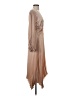 Reverse 100% Polyester Metallic Tan Cocktail Dress Size XS - photo 4
