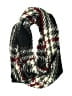 V.Fraas 100% Acrylic Houndstooth Burgundy Gray Scarf One size - photo 1