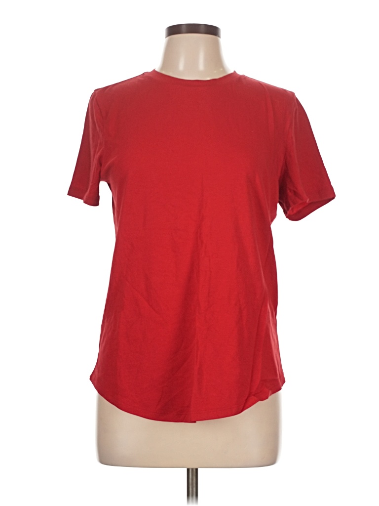 Pre-owned Lululemon Athletica Short Sleeve T-shirt In Red