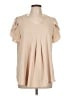 Assorted Brands Tan Short Sleeve Blouse Size L - photo 1
