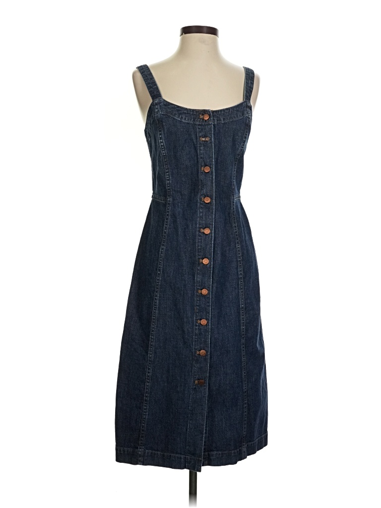 Pre-owned Madewell Casual Dress In Blue