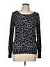 George Animal Print Gray Pullover Sweater Size L - photo 1