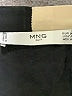 MNG Suit Color Block Ivory Black Long Sleeve Blouse Size 6 - photo 7