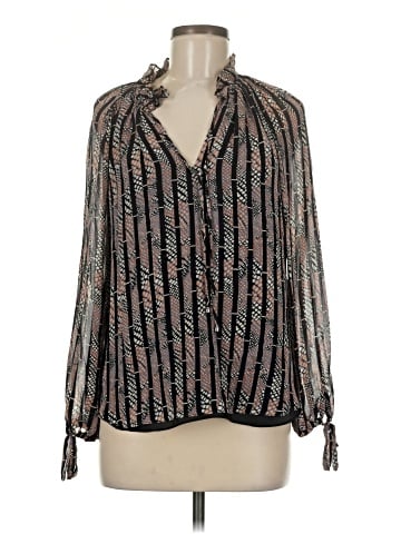 Alice & Trixie Long Sleeve Silk Top (view 1)