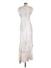 Hutch 100% Polyester Print Ivory Casual Dress Size 8 - photo 2
