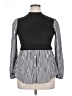 Unbranded 100% Polyester Black Long Sleeve Blouse Size 0X - photo 1