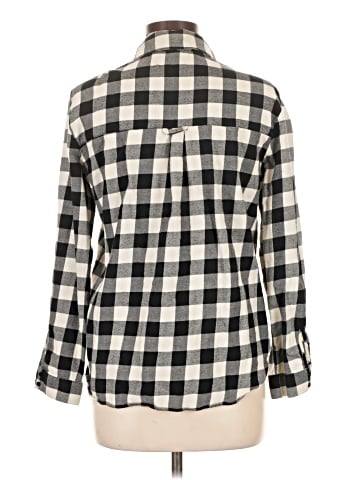 Zara Basic Long Sleeve Button-Down Shirt (view 2)