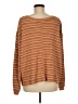 By Together Stripes Orange Pullover Sweater Size M - photo 2