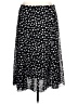 R.Q.T 100% Polyester Polka Dots Black Casual Skirt Size L - photo 1