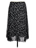 R.Q.T 100% Polyester Polka Dots Black Casual Skirt Size L - photo 2