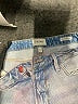 FRAME Hearts Blue Denim Shorts Size 26 waist - photo 3