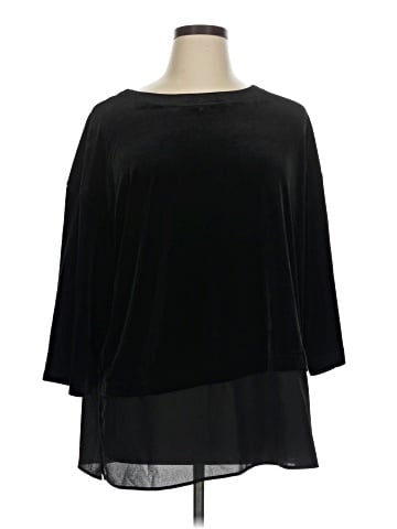 Draper's & Damon's 3/4 Sleeve Top (view 1)